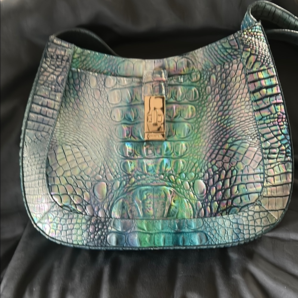 Brahmin small Johanna- Blue Topaz Melbourne Shoulder Bag